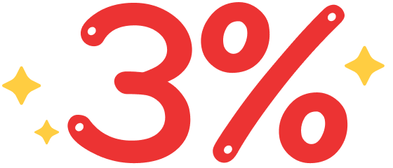 3%回饋